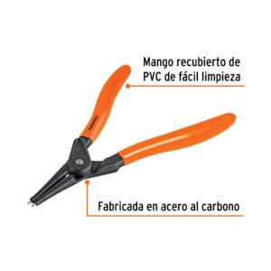 Pinza Punta Recta Para Anillos De Retencion: imagen 2