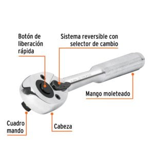 Matraca Cabeza De Pera Para Dados Cuadro 3/8: imagen 2