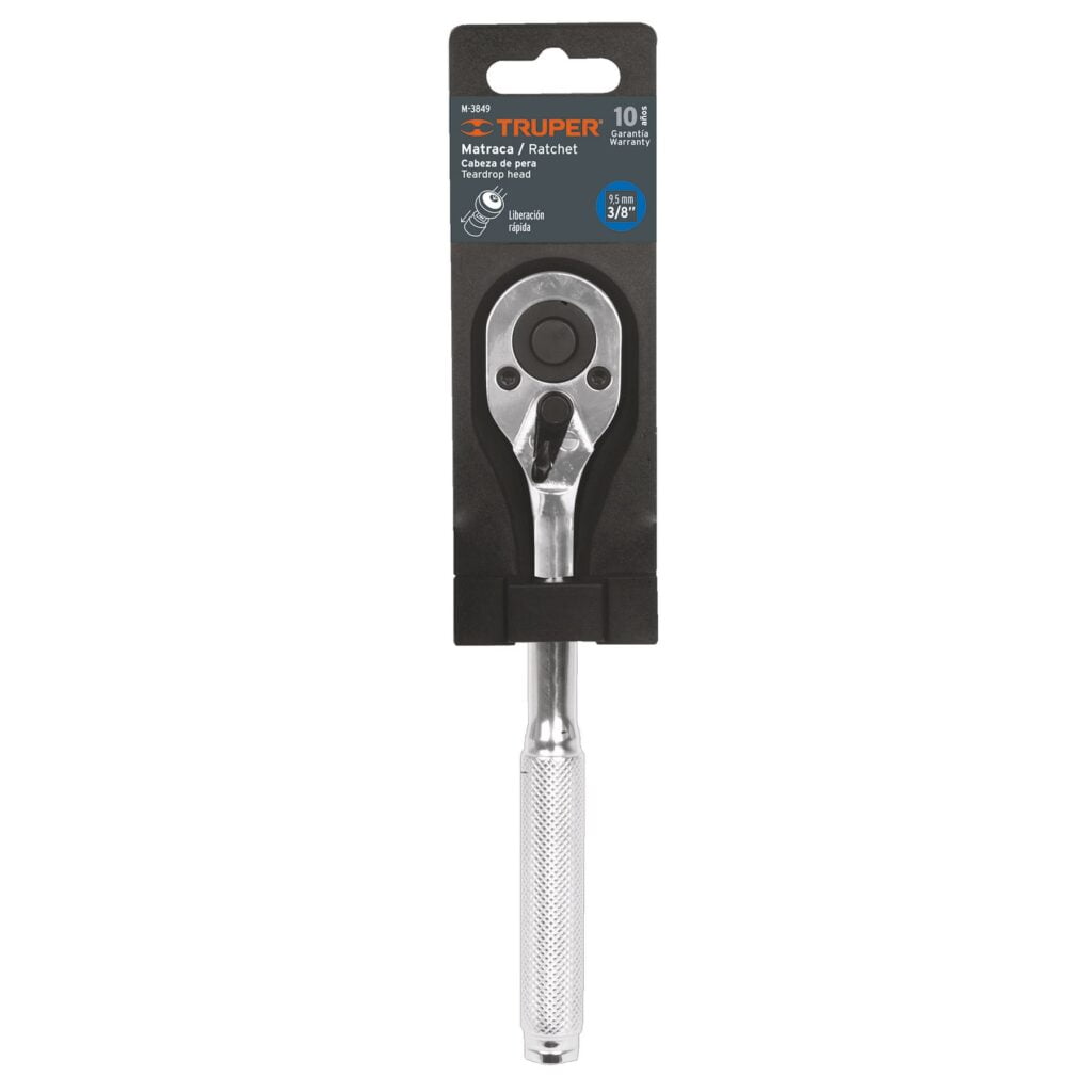 Matraca Cabeza De Pera Para Dados Cuadro 3/8