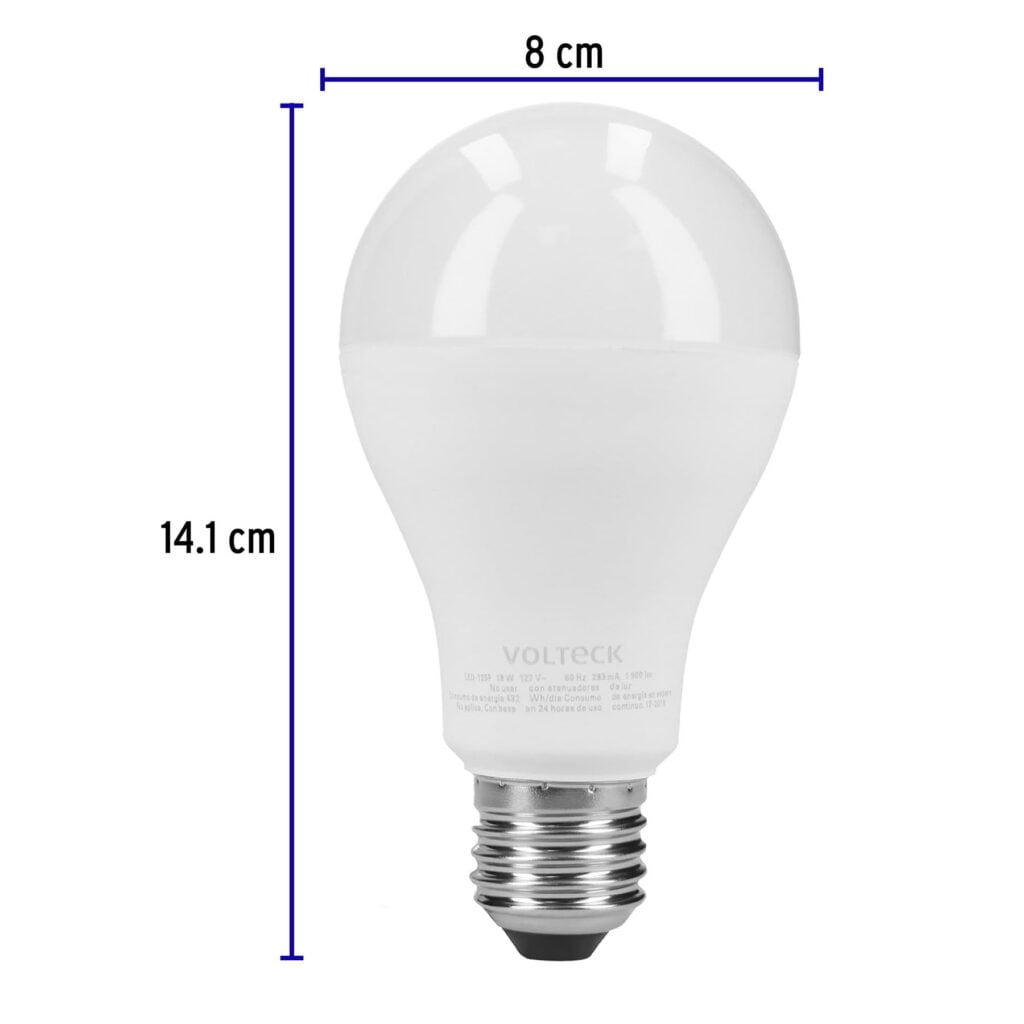 Paquete De Foco 4 Pzas Led Luz De Dia 18W