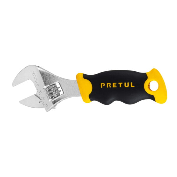 Llave Ajustable Perico Corto 5 Cromado Con Grip