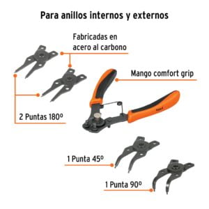 Pinza Para Anillos De Retencion Con 4 Cabezas: imagen 2