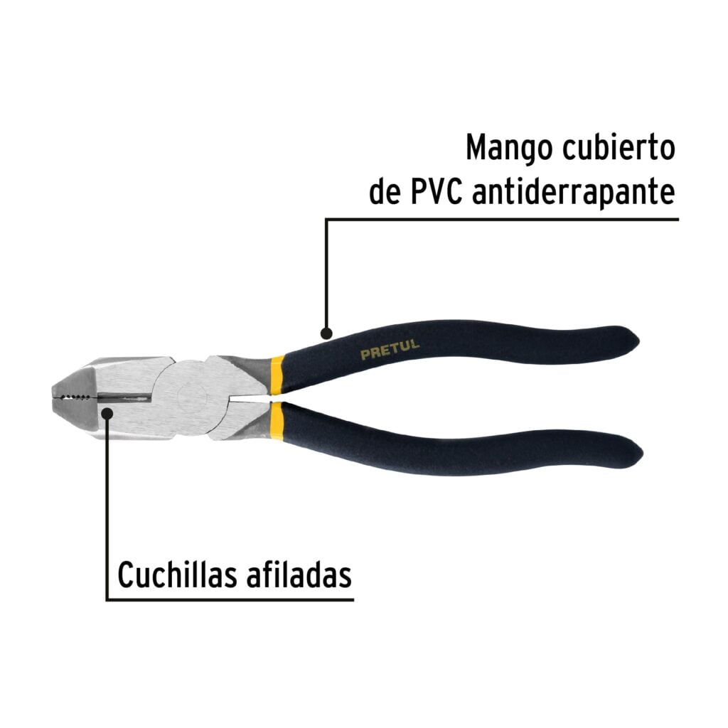 Pinza Pesada De Electricista 8"