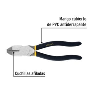 Pinza Pesada De Electricista 8": imagen 2