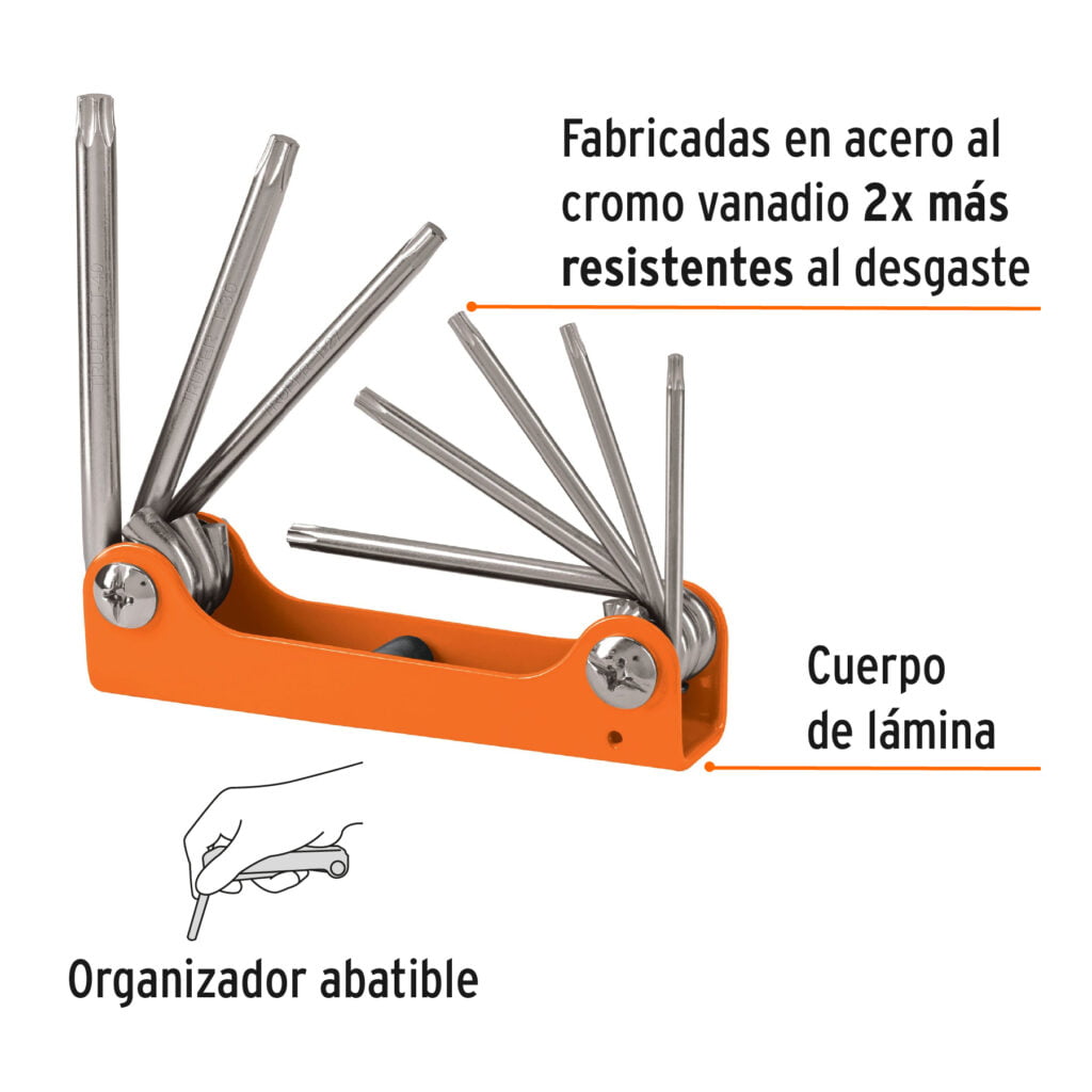 Juego De Llaves Torx Tipo Navaja