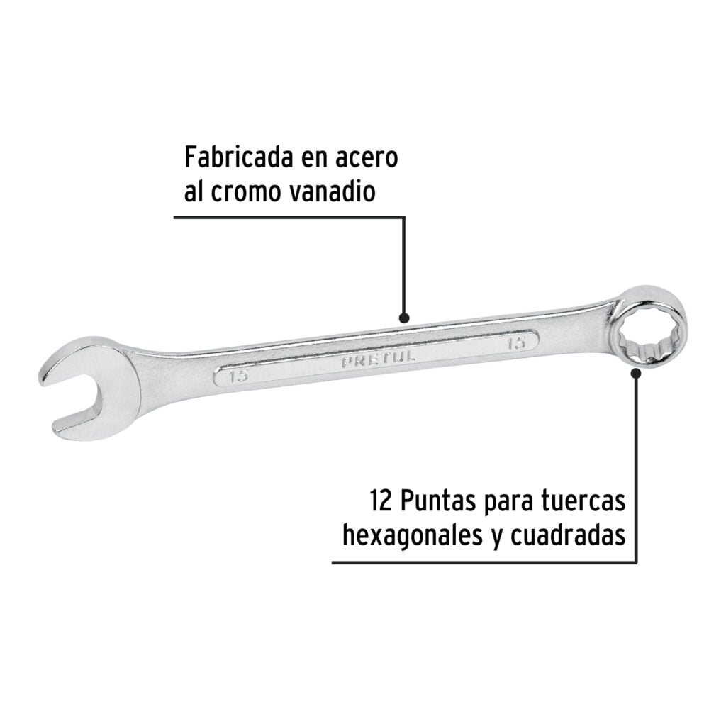 Llave Mixta 15 Mm