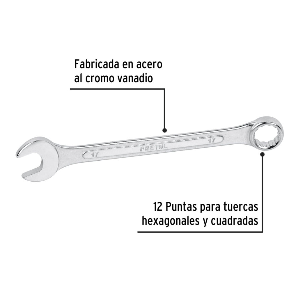 Llave Mixta 17 Mm