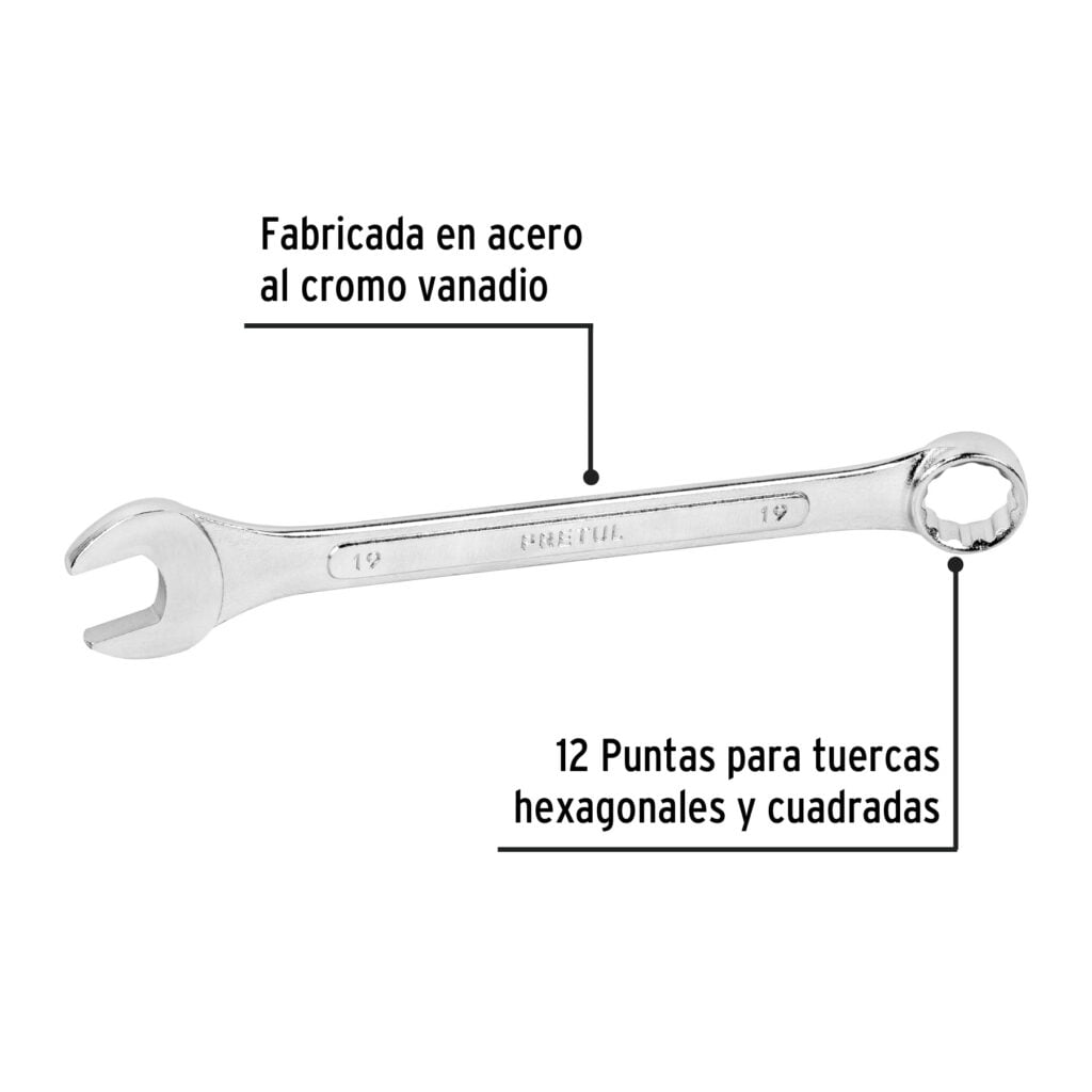 Llave Mixta 19 Mm Pretul 21913
