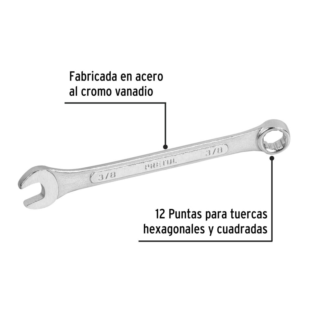 Llave Mixta De 3/8 Std