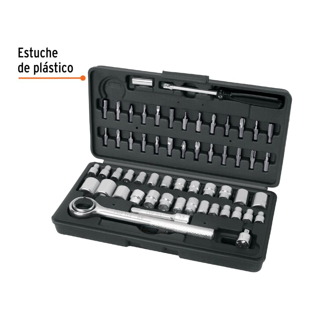 Juego De 60 Herramientas 1/4 Y 3/8 Para Mecánico Pretul 2