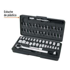 Juego De 60 Herramientas 1/4 Y 3/8 Para Mecánico Pretul 2: imagen 2