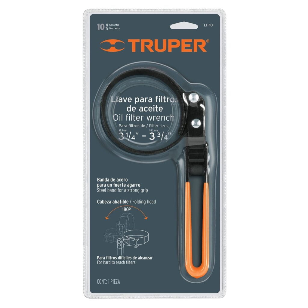 Llave Para Filtro De Aceite 3 1/4 - 3 3/4