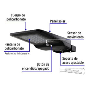 Luminario Suburbano Led 15W Con Panel Solar: imagen 2