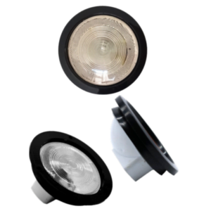 Lampara O Plafón De 4" Cristal Sellada Con Reflejante