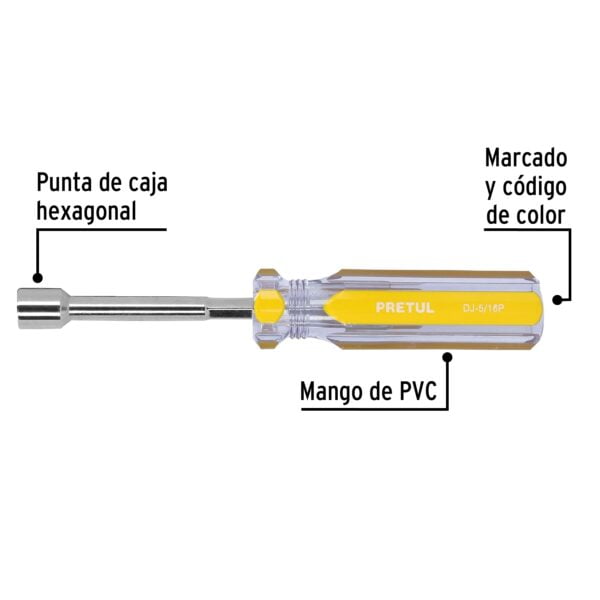 Desarmador De Caja 5/16 Mango De Pvc - Image 3