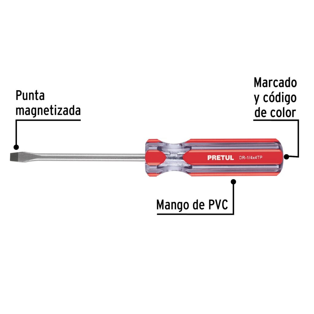 Desarmador Plano 1/4 X 4"