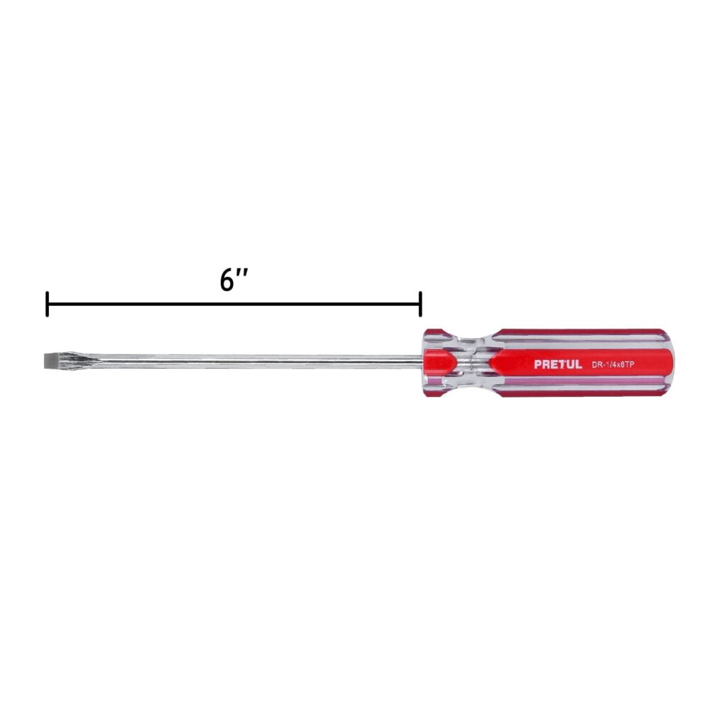 Desarmador Plano Pretul 1/4 X 6"