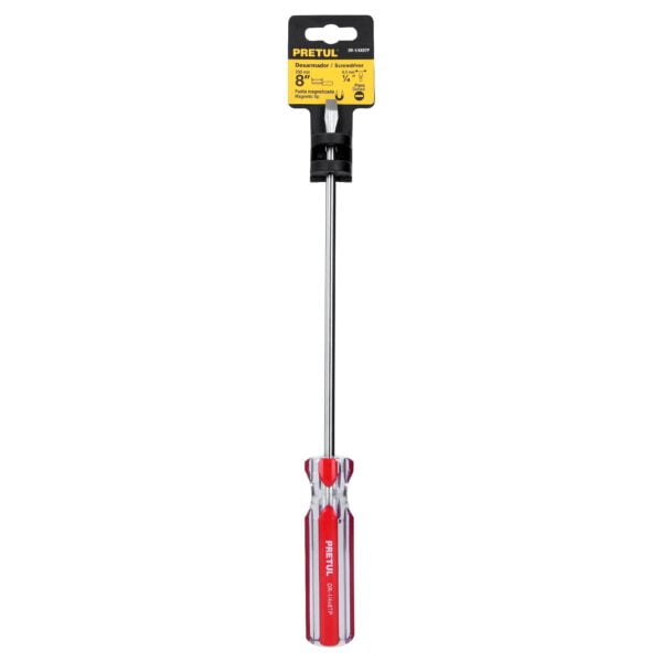 Desarmador Plano Pretul 1/4 X 8"