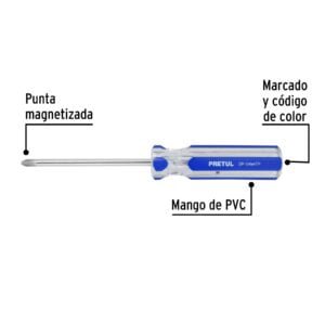 Desarmador De Cruz O Estrella 1/4 X  4": imagen 2