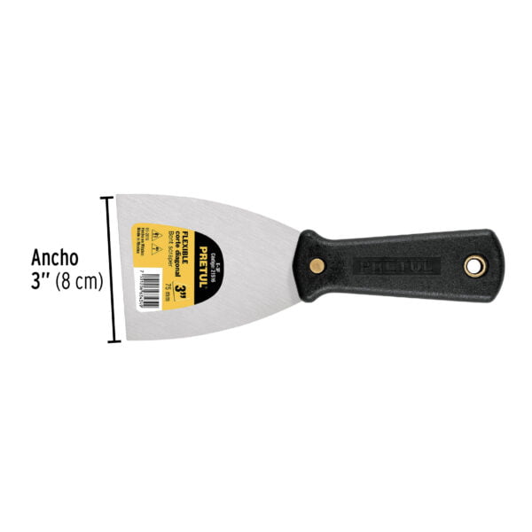 Espátula Flexible De 3" Con Mango De Plástico - Image 3