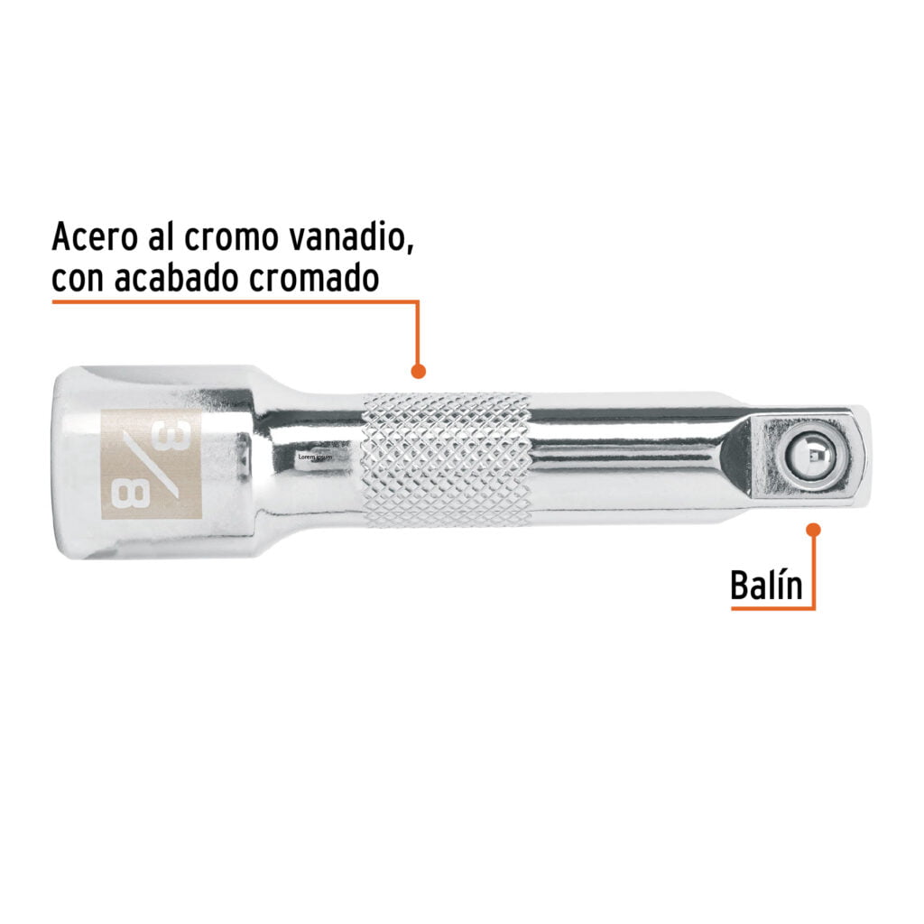 Extensión De 3" Para Matraca De Cuadro 3/8