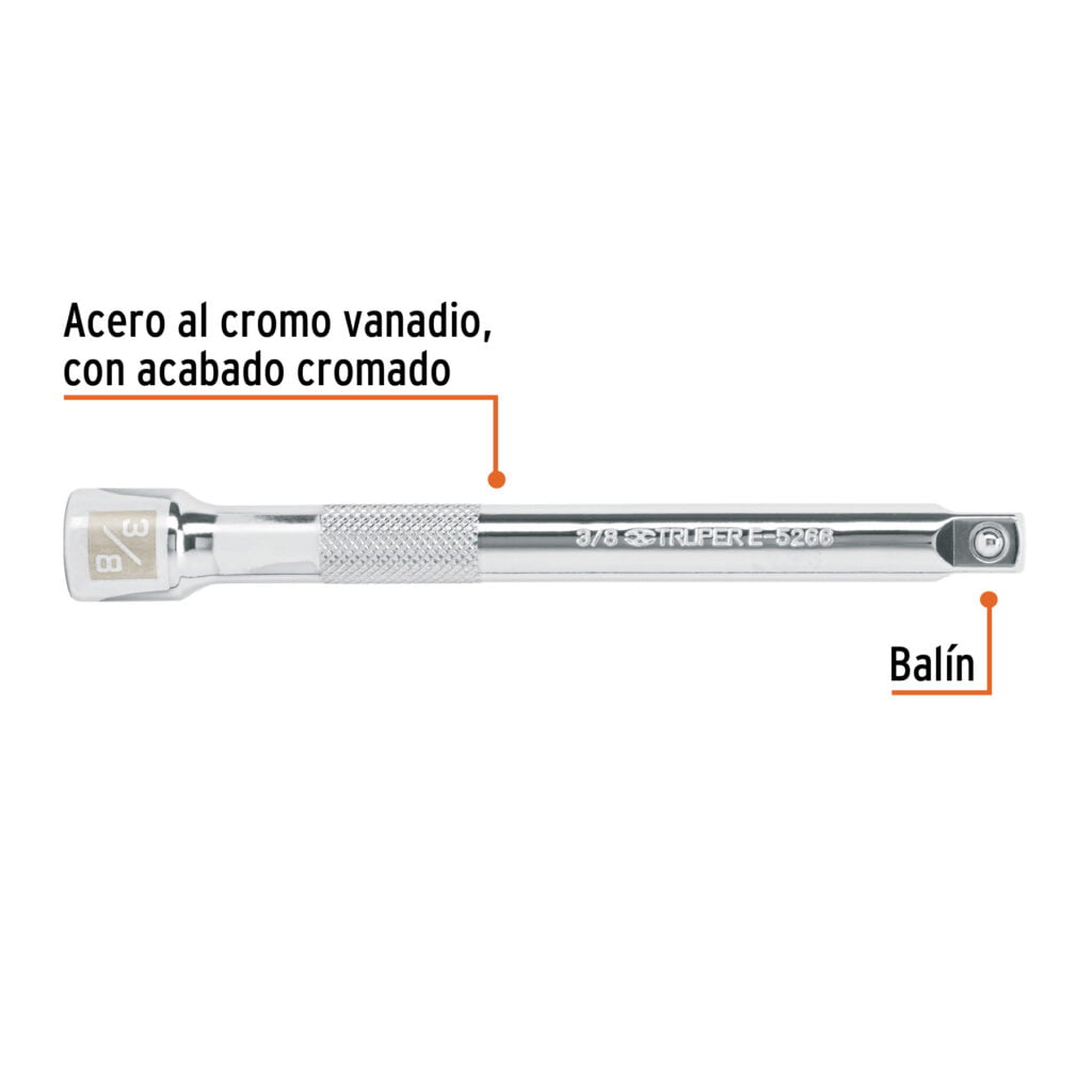 Extensión De 6" Para Matraca Cuadro 3/8