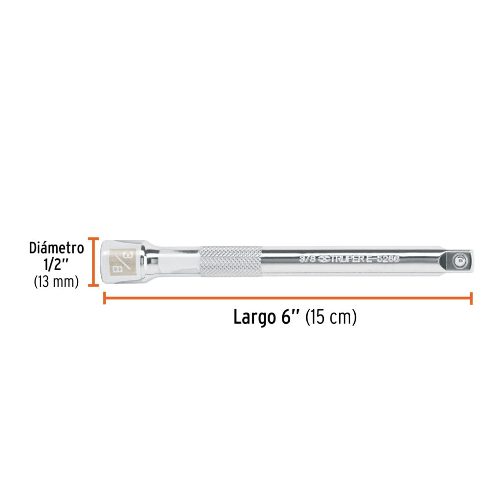 Extensión De 6" Para Matraca Cuadro 3/8