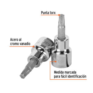 Dado De Punta Torx T-30 Cuadro De 3/8