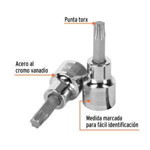 Dado Truper De Punta Torx T-40 Cuadro 3/8: imagen 2