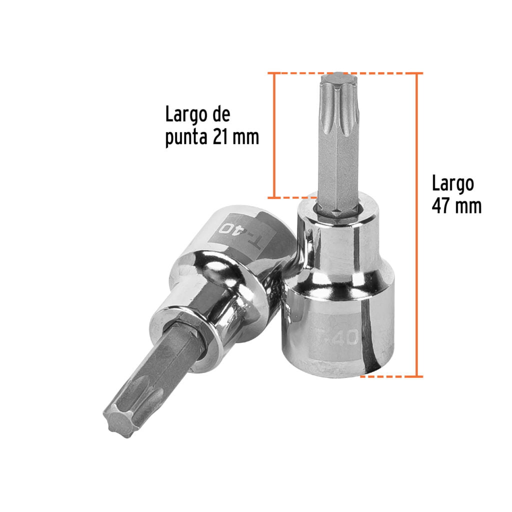 Dado Truper De Punta Torx T-40 Cuadro 3/8