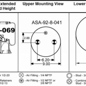 Bolsa De Aire 1R12069 Navistar Peterbilt Inter 566243038
