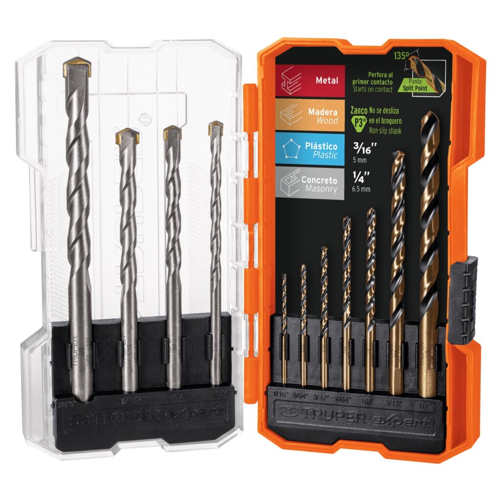 Juego De 11 Bocas Para Metal Madera Y Concreto En Estuche
