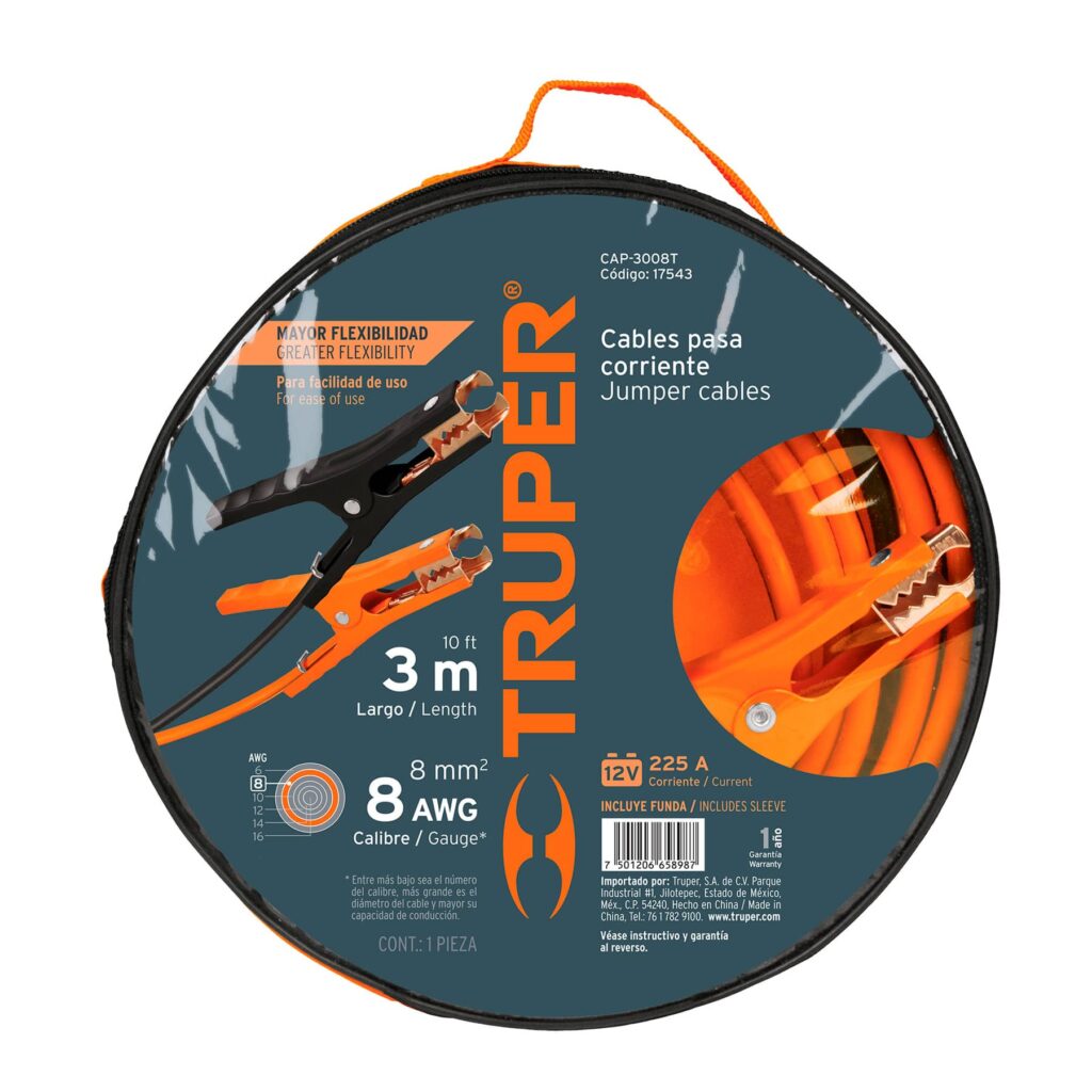Cables Pasa Corriente Truper De 3M Truper 17543