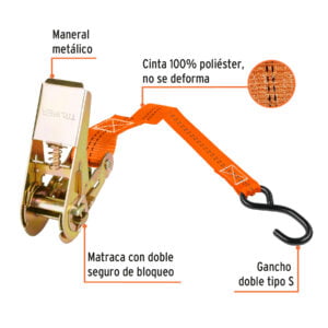 Banda Con Matraca 4 Pzas Carga Máxima 675 Kg Truper 101742: imagen 2