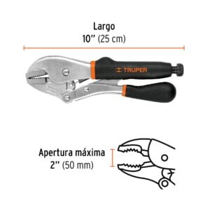Pinza Presion Recta 10" Truper: imagen 3