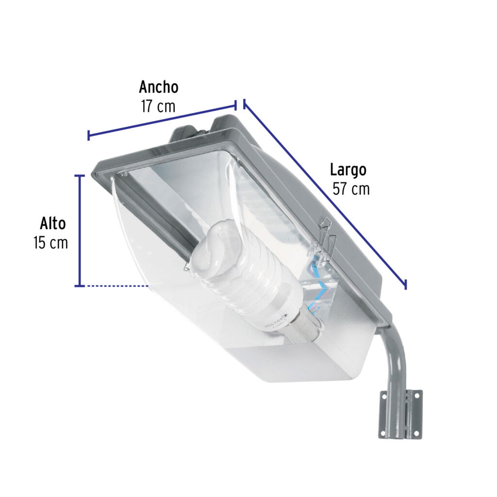 Luminario Suburbano Con Brazo 45W Volteck 46290