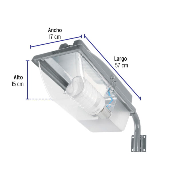 Luminario Suburbano Con Brazo 45W Volteck 46290 - Image 2