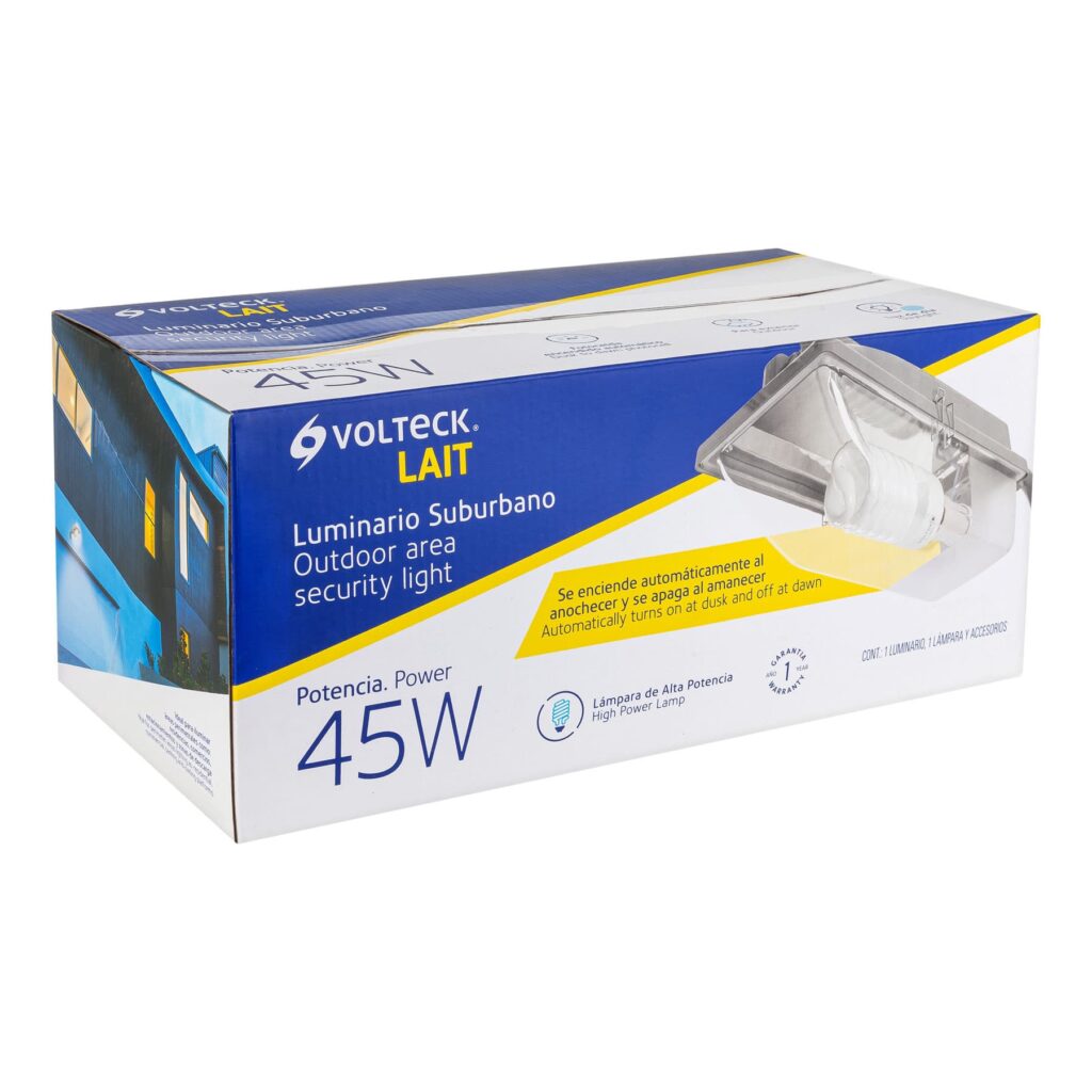 Luminario Suburbano Con Brazo 45W Volteck 46290