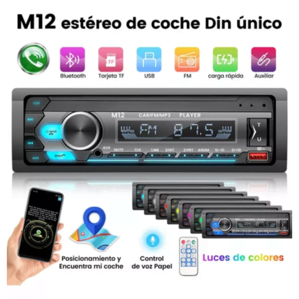 Autoestéreo Mp3 Bt Car Mp3 Player - Image 2
