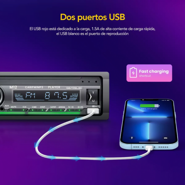 Autoestéreo Mp3 Bt Car Mp3 Player - Image 9