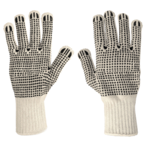 Guantes De Algodón Con Puntos De Pvc Caja Con 12 Pza