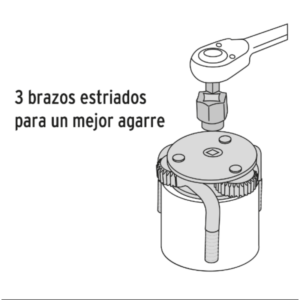 Llave Quita Filtros 3 Puntos: imagen 3
