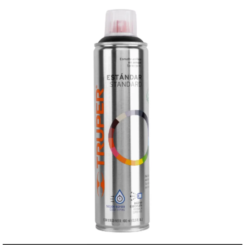 Pintura En Aerosol Negro Mate