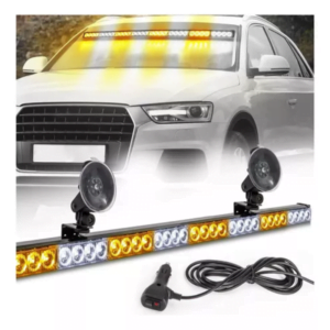 Barra De Led Estrobo Amarillo / Blanco 33 Pulgadas