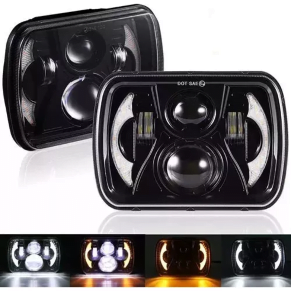Par Unidad Led 6054 Con Lupa Y Drl