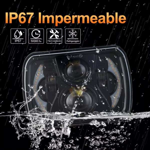 Par Unidad Led 6054 Con Lupa Y Drl - Image 2