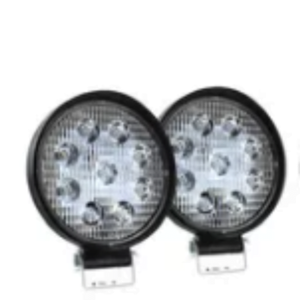 Par De Faros Redondos 9 Led 27W Car006