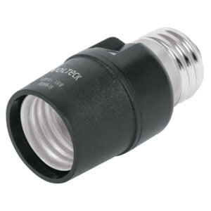 Porta Lampara De Pvc Con Sensor De Luz Volteck