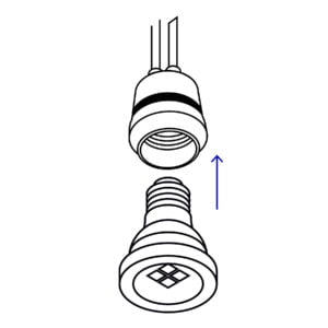 Porta Lampara De Pvc Con Sensor De Luz Volteck: imagen 3