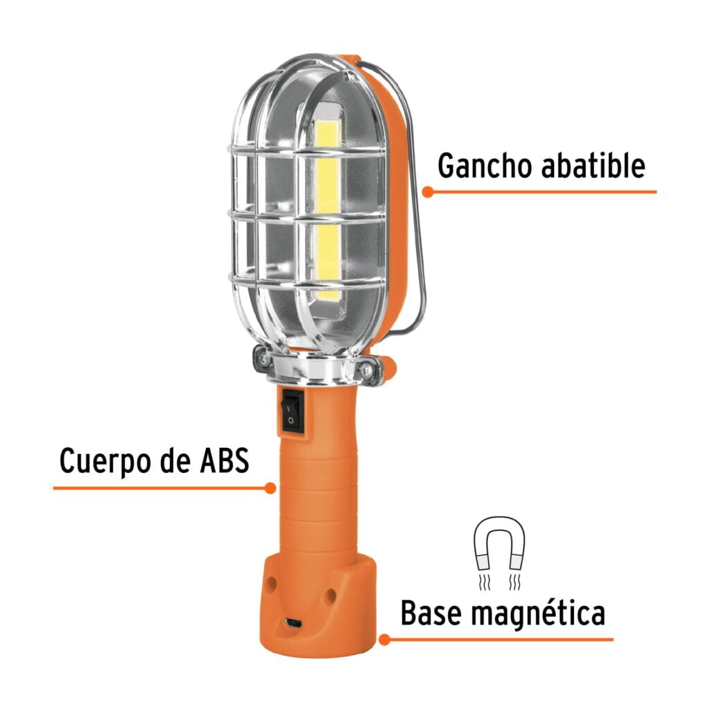 Lampara Led 280 Lm De Taller Recargable Truper 15143